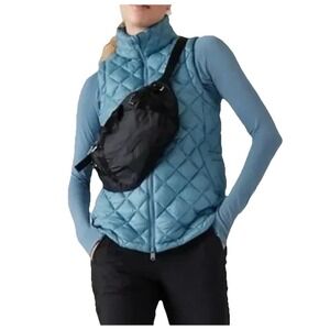 ATHLETA Excursion Large Belt Bag Black Nylon Fanny Pack Waist Sling Purse NWT!